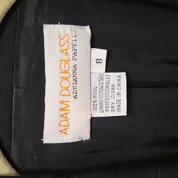 Adam Douglas Adrianna Papell Beaded Bk Jacket/Blazer sz 8 VTG - Picture 4 of 12